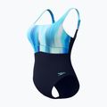 Costume da bagno intero donna Speedo Shaping Contour Eclipse Printed true navy/berry 3