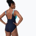 Costume da bagno intero donna Speedo Shaping Contour Eclipse Printed true navy/berry 7