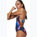 Costume da bagno intero da donna Speedo Allover Digital Leaderback lava blur/speedo black 6
