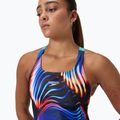 Costume da bagno intero da donna Speedo Allover Digital Leaderback lava blur/speedo black 7