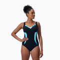 Costume da bagno intero donna Speedo Shaping Printed LunaElustre One pieces true navy/berry