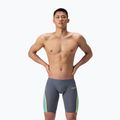 Speedo Fastskin LZR Intent 2.0 Uomo - Maglia da nuoto grigio piombo/blu acadia/giallo acido