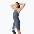 Speedo Fastskin costume da bagno donna LZR Pure Valor 2.0 Closedback Kneeskin grigio piombo / blu acadia / mainline 4
