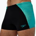 Speedo Endurance+ MAX Splice Aquashort boxer nuoto uomo nero/turchese gemma 5