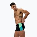 Speedo Dive Aquashort uomo nero/turchese gemma boxer nuoto 4