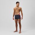 Boxer da nuoto Speedo Hyper Boom Splice uomo grigio piombo/corallo neon 2