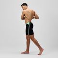 Speedo Hyper Boom Splice, costume da bagno da uomo nero/alfa verde 2