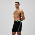 Speedo Hyper Boom Splice, costume da bagno da uomo nero/alfa verde 4