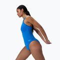 Costume intero Speedo Racer Zip da donna con reggiseno incorporato blu laguna 4