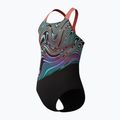Speedo Digital Placement Powerback, costume intero per bambini, colore corallo neon 3
