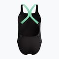 Costume da bagno intero per bambini Speedo Allover Pwerbackback black/alfalfa green 2
