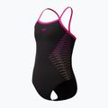 Speedo Platisol Placement Thinstrap Muscleback flare rosa costume intero per bambini 3