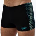 Speedo uomo Endurance+ Tech Panel Aquashort nero/turchese gemma boxer nuoto 5