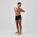 Speedo Medley Logo Aquashort boxer nuoto uomo nero/alfa verde 2