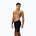 Speedo Medley Logo Swim Jammer Uomo nero/neon corall 4
