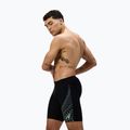 Speedo Medley Logo Swim Jammer nero/verde da uomo 4