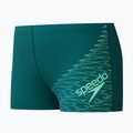 Boxer da nuoto per bambini Speedo Medley Logo Aquashort deep emerald/alfalfa green 3