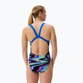 Costume intero Speedo donna FL Printed Leaderback ripple melody/lagoon blue 2
