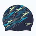 Cuffia da nuoto Speedo Printed Silicone peacoat/pale clover/mayan blue