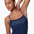 Costume intero da donna Speedo Endurance+ Logo Thin Strap peacoat 4