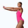 Costume intero da donna Speedo Endurance+ Logo Thin Strap margarita pink 3