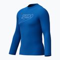 Rash guard uomo a manica lunga Speedo Endurance+ Logo Rash Guard Turkish Sea