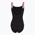 Costume da bagno intero donna Speedo Shaping LunaLustre Printed anthracite/ruby 2