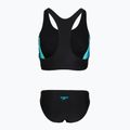 Costume da bagno intero donna Speedo Colourblock Splice 2.0 anthracite/mayanblue 2