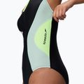 Costume intero da donna Speedo Ocean Flex Zip black/pale clover 5