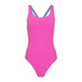 Costume intero da donna Speedo Solid Powerback neon flamingo