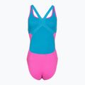 Costume intero da donna Speedo Solid Powerback neon flamingo 2