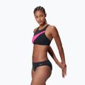 Costume da bagno donna a due pezzi Speedo Hyperboom Butterfly Back anthracite/margarita pink 3