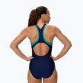 Costume intero da donna Speedo Colorblock Racerback peacoat/peacock teal 2