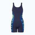 Costume da bagno intero donna Speedo Hyperboom Splice Muscleback Legsuit peacoat/sapphire