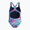 Costume intero da nuoto bambino Speedo Hyperboom Print Medalist margarita pink 2