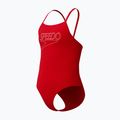 Costume da nuoto intero per bambini Speedo Endurance+ Logo Thinstrap high risk red 3
