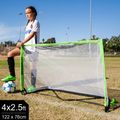 Porta da calcio QuickPlay Pop Up 120 x 75 cm bianco/nero 2