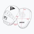Dischi da allenamento RDX Focus Pad T1 bianco/nero 7