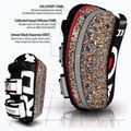 RDX T3 Muay Thai Training Shield Kick Pads bianco/nero 5