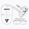 RDX T3 Muay Thai Training Shield Kick Pads bianco/nero 6
