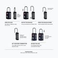 Lucchetto CabinZero Travel TSA Lock absolute black 2