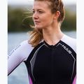 Tuta da triathlon da donna HUUB Anemoi Aero Tri Suit nero/bianco/rosa 9