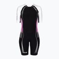 Tuta da triathlon da donna HUUB Anemoi Aero Tri Suit nero/bianco/rosa