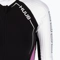 Tuta da triathlon da donna HUUB Anemoi Aero Tri Suit nero/bianco/rosa 3