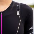 Tuta da triathlon da donna HUUB Aura Long Course Tri Suit nero/viola 10