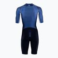 HUUB Tuta da triathlon da uomo Anemoi Aero + Flatlock nero/acqua 9