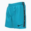 Pantaloncini da bagno da bambino Nike Logo Tape 4'' Volley blue lightning 5