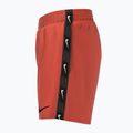 Pantaloncini da bagno Nike Logo Tape 4'' Volley da bambino rosso picante 6