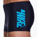 Boxer da bagno a gamba quadrata Nike Shift Uomo, mezzanotte marina 8