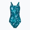 Costume intero donna Nike Hydrastrong Multi Print Fastback mineral teal